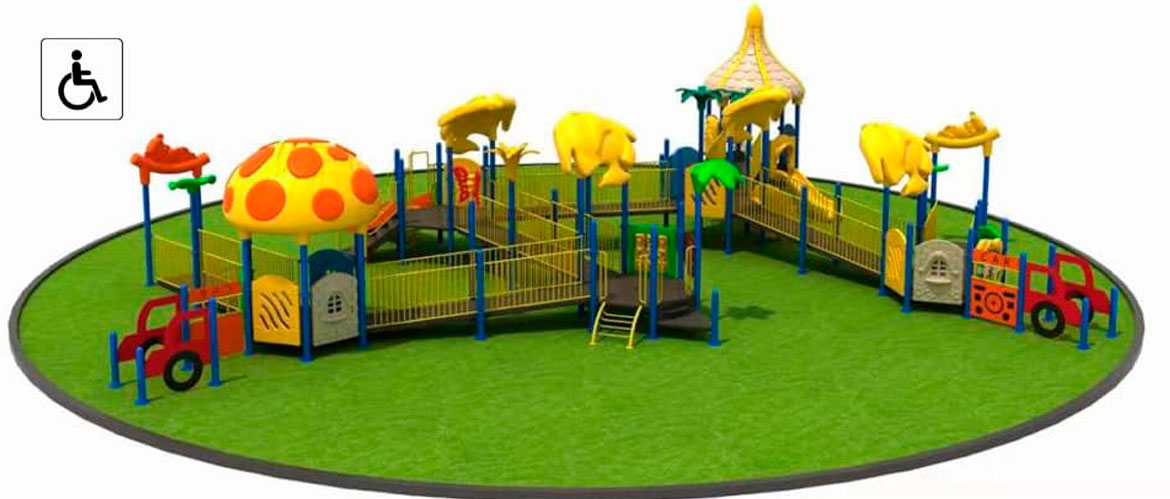 parques adaptados para niños con movilidad reducida